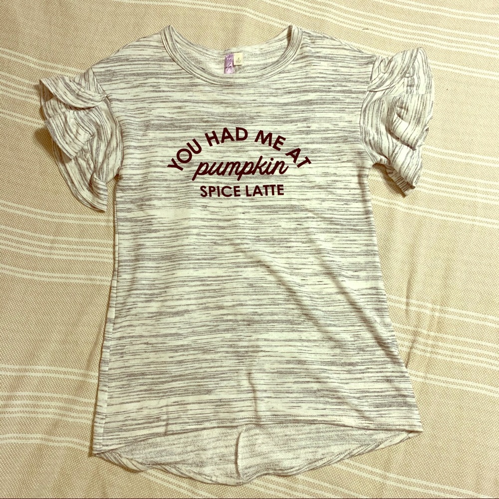 “You Had Me At Pumpkin Spice Latte” knit tee